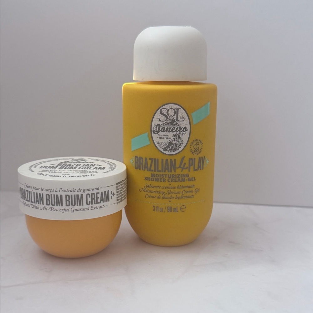 Sol de Janeiro Bum Bum Cream 25ml + Brazilian 4 Play Shower Cream Gel 90ml Set